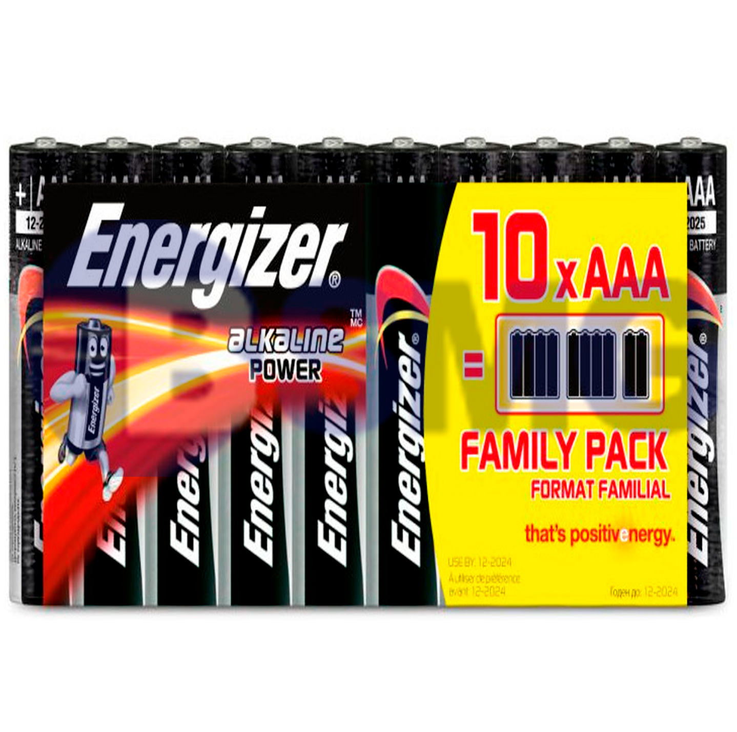 0666 Energizer Alkaline Power AAA ელემენტი,  LR03-SHP10  (1 ცალი)  014867