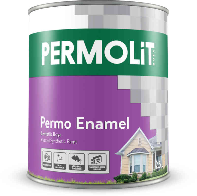 PERMOLIT ENAMEL Synthetic Paint / სინთეთიკური საღებავი 0.750 lt - 19   017833