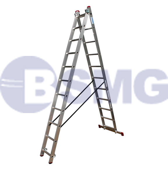 ალუმინის კიბე 030221 drabina Rp 2*11 corda   016219