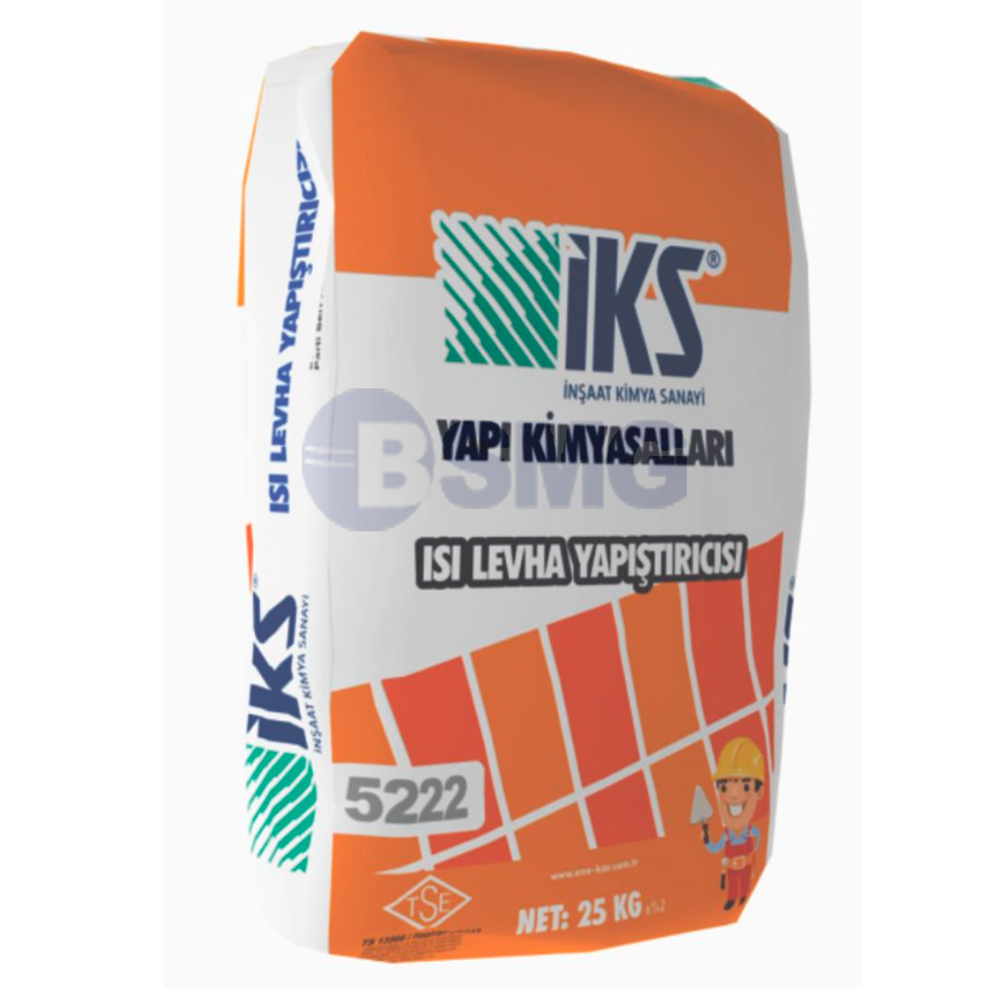 İKS 5222 XPSდაEPS წებო ცემენტი გარე ფასადის 1. (25 KG) 013824