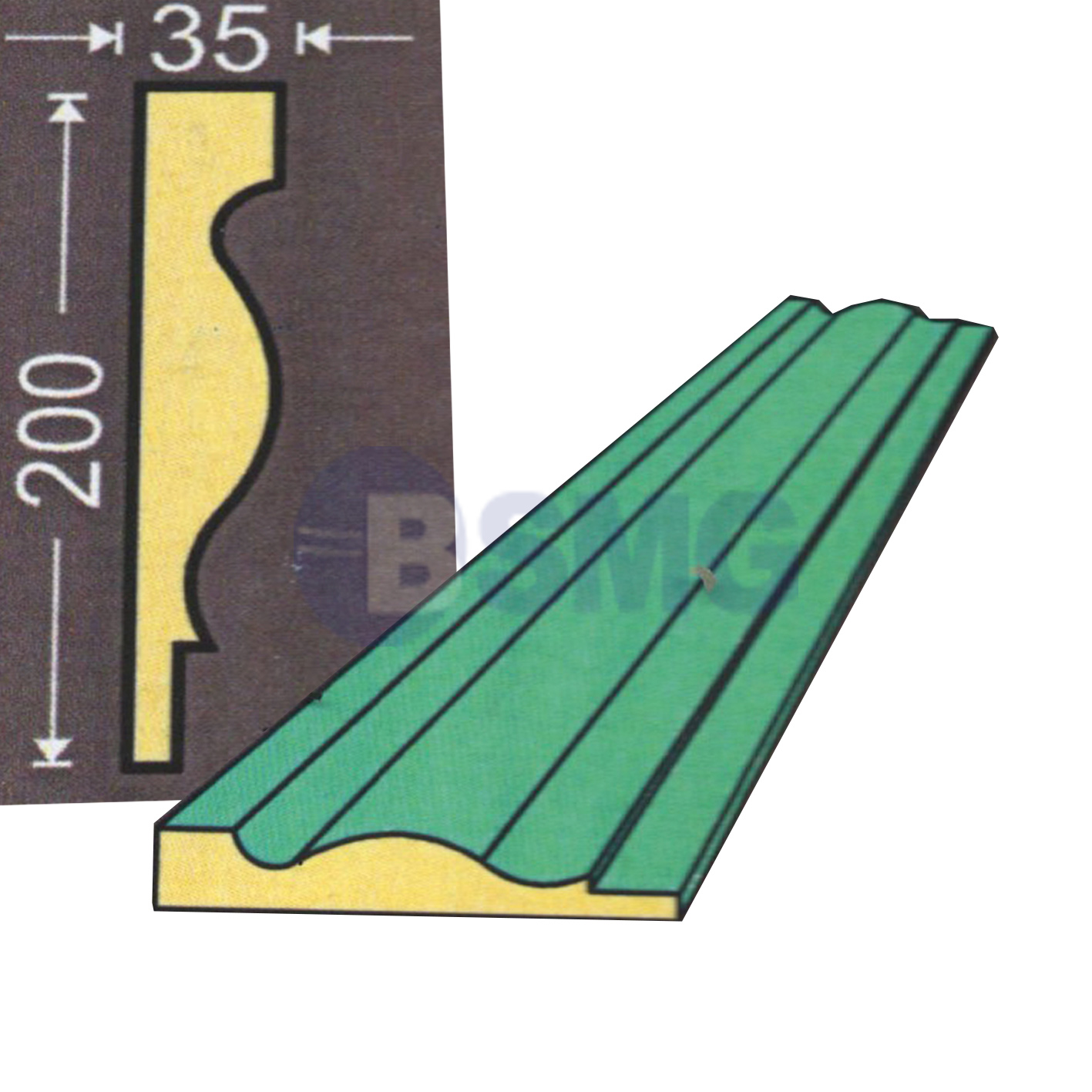 კარნიზი 1 მეტრიანი   023884