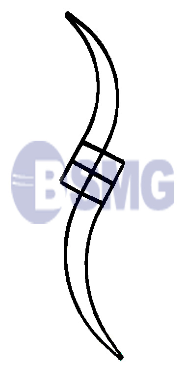 მოაჯირის კონსტრუქცია   15*80 სმ   023315