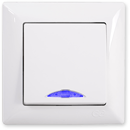 ჩამრთველი VS თ/რ ერთი ნათურით    002121