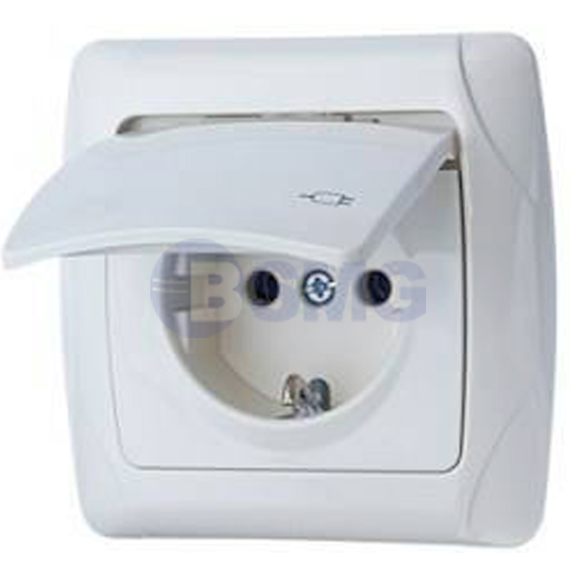 როზეტი VIKO CARMEN თავსახურით თეთრი   004731