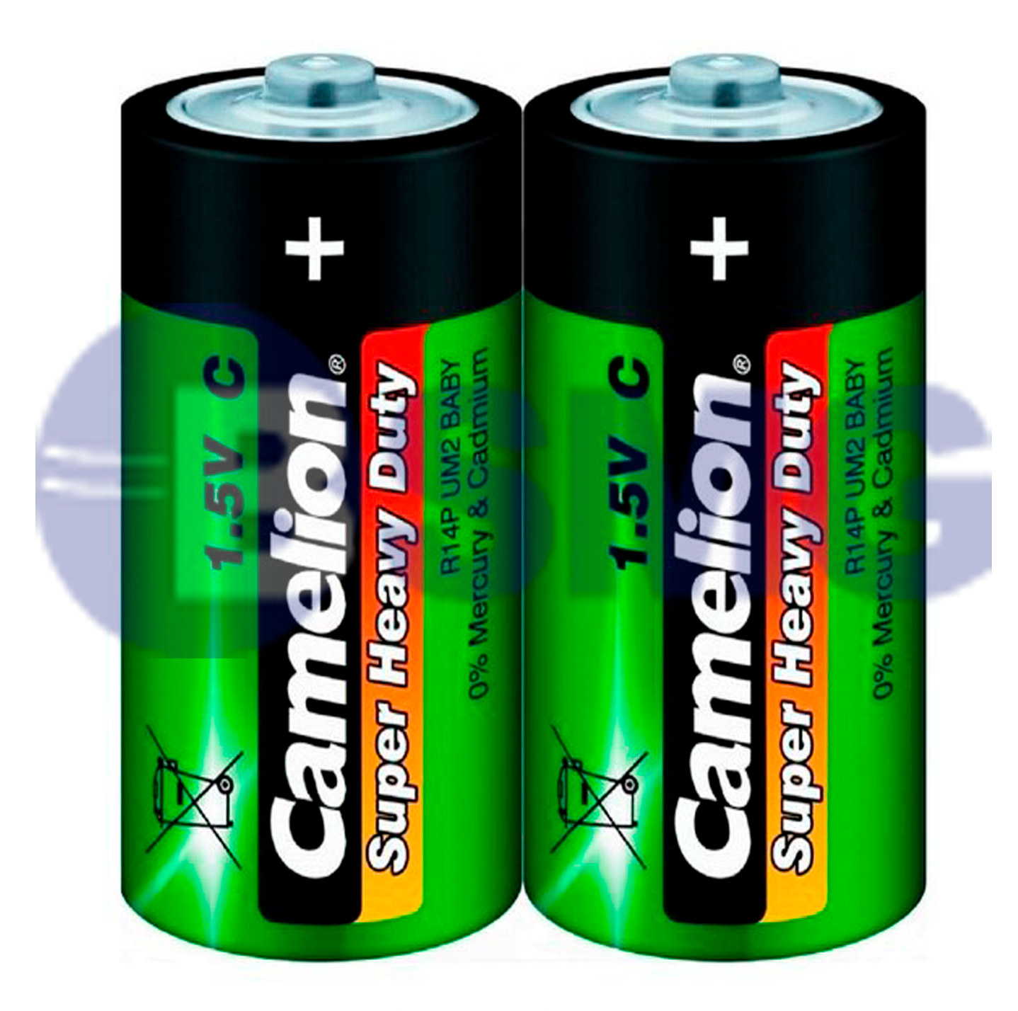 6433 Camelion Super HD მწვანე D ელემენტი, 2ც შეკრა R20CP-SP2G  014823