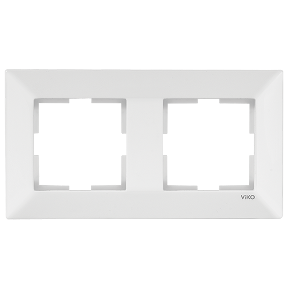 ჩამრთველ-როზეტის კანტი VIKO KARRE 2-ნი თეთრი   004671