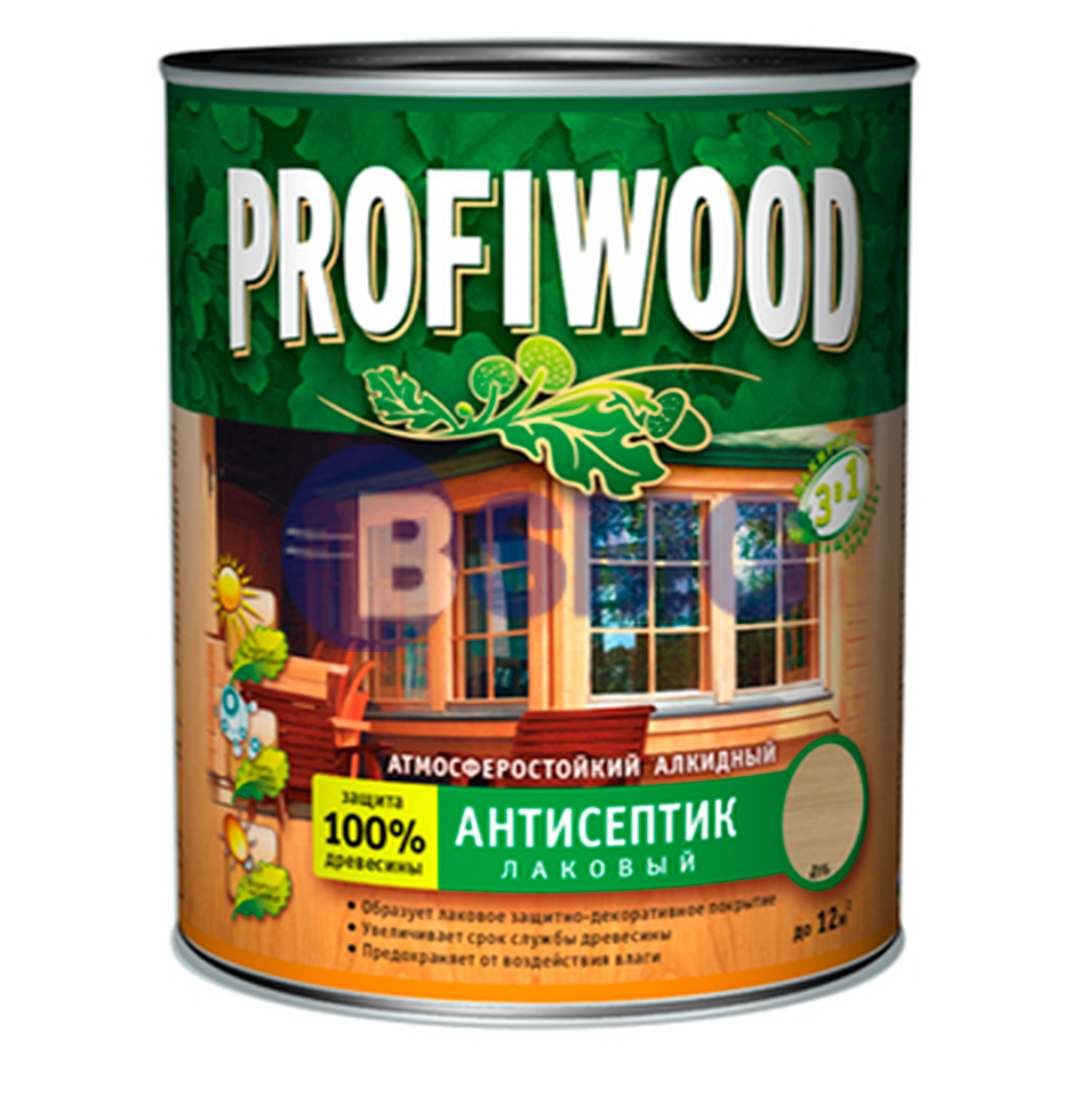 0551 PROFIWOOD ანტისეპტიკი ლაკი თეთრი 0,7კგ   022646