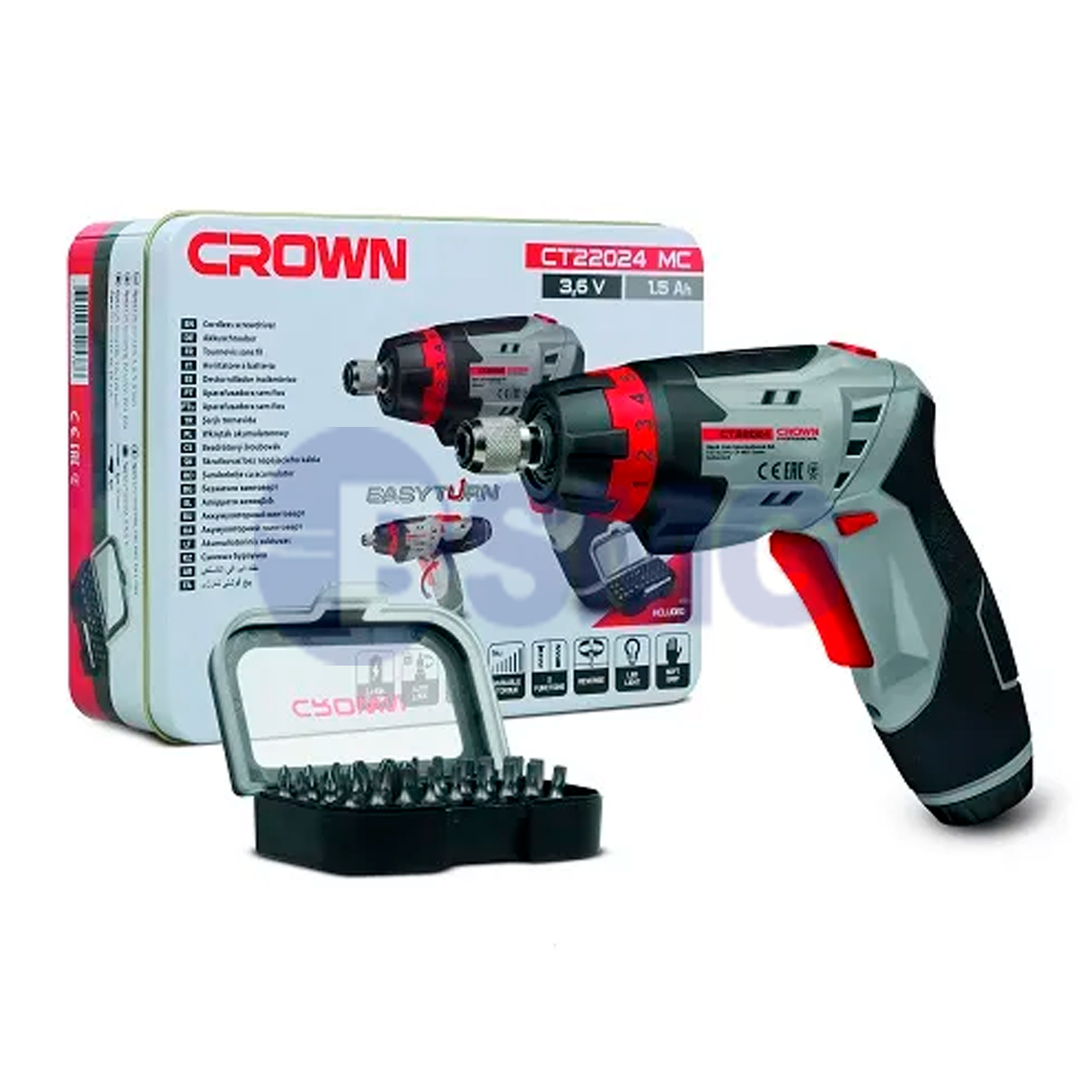 CT22024 MC - ელ.სახრახნისი 3.6V საცვლელი პირებით 021946