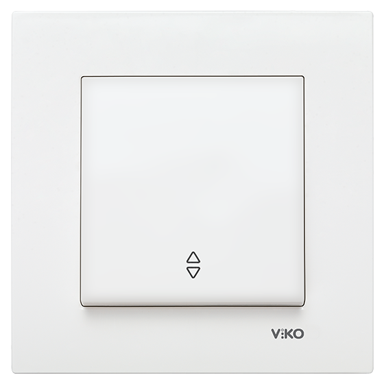 გადამრთველი VIKO KARRE 1-ნი რევერსით თეთრი   004719