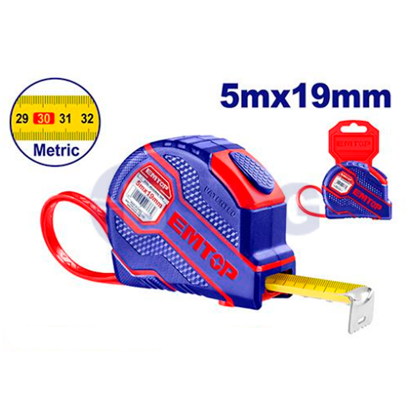 EMTOP საზომი რგოლი 19მმ 5მ რეზინით EMTP25102     028011