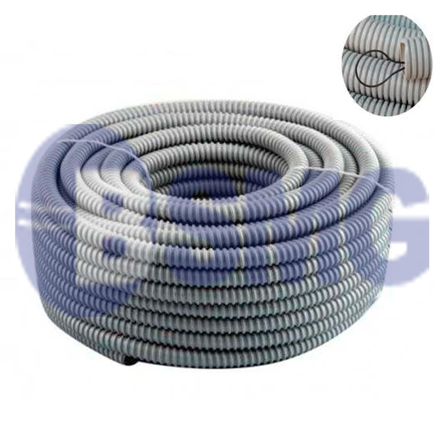 1432 K50D პლასმასის მილი თეთრი  017034