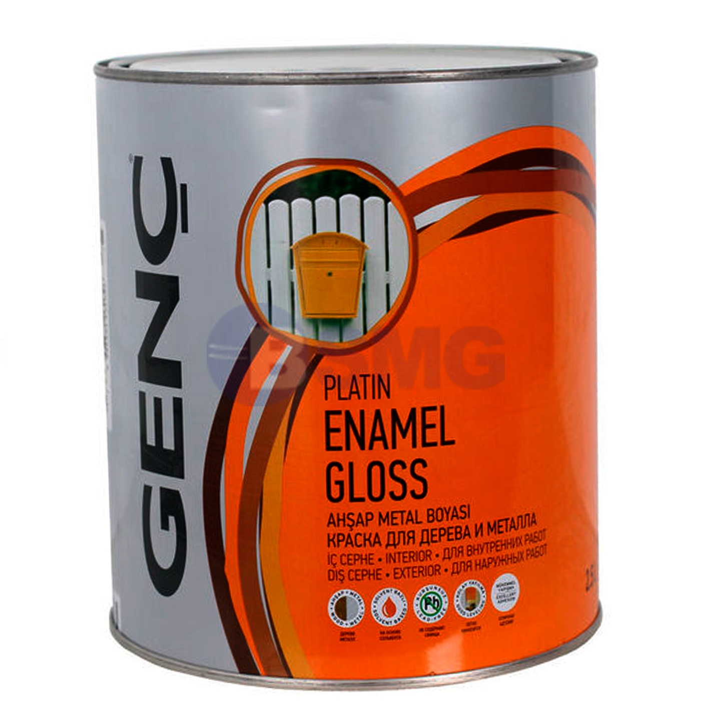 საღებავი ხისა და მეტალისთვის 2.5 ლტ "SILVER"-8910 (მუქი ყავისფერი)  021141