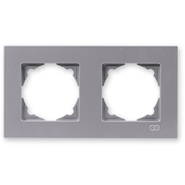 ჩარჩო M\D METAL ANTRACIT 2-ნი    022016