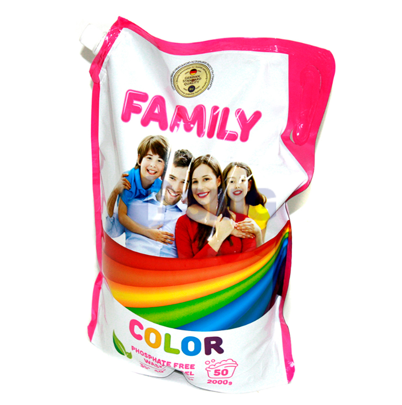 1204 - For my FAMILY  ფერადი ტანსაცმლის სარეცხი ჟელე 2000 გრ (DOYPACK)   023683