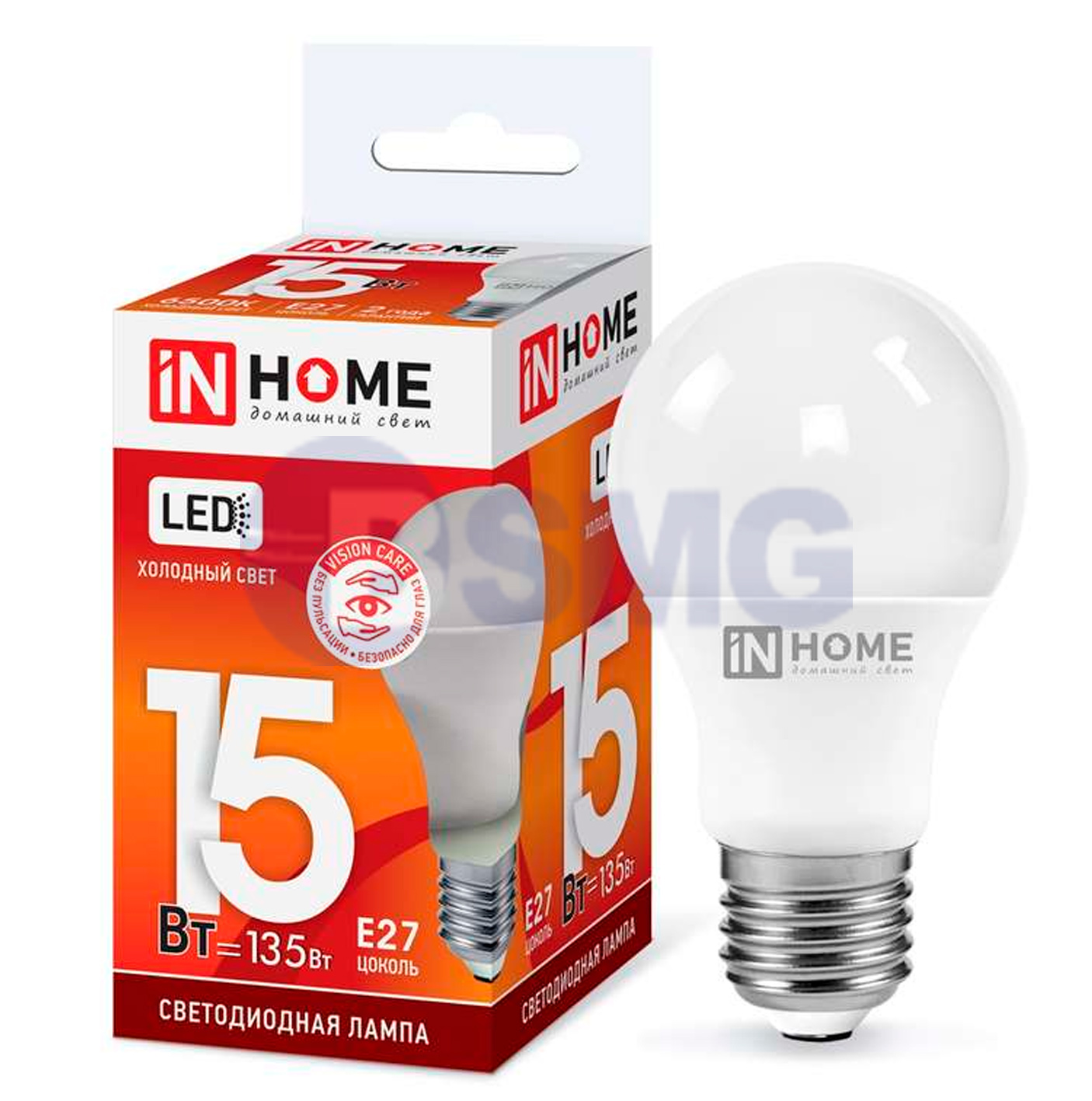 ლედ ნათურა 15ვ ე27 6500კ   026045