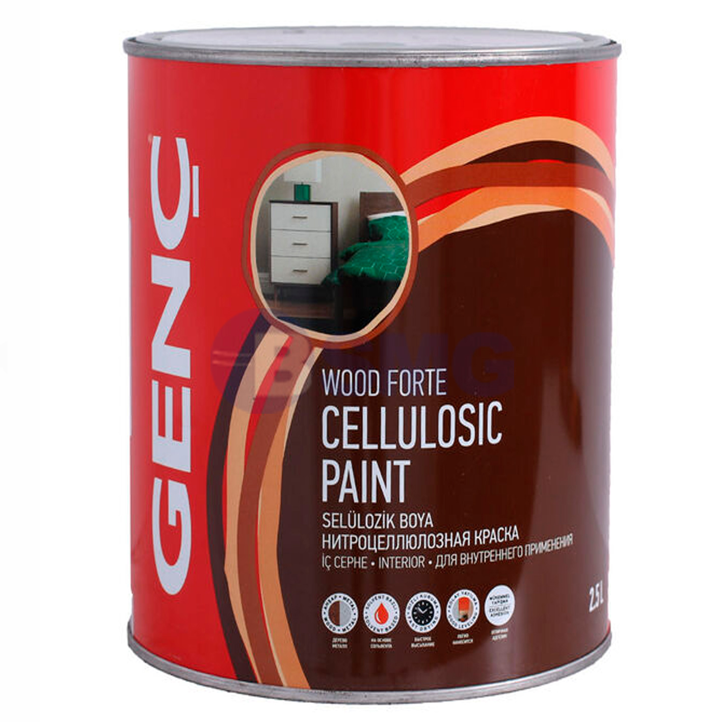 საღებავი ნიტრო 0,75 ლტ -9123 (შავი)   022687