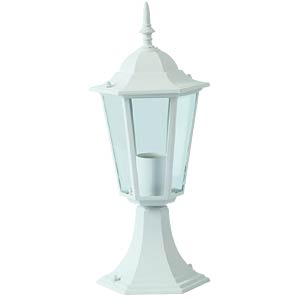 7075-ბაღის სანათი თეთრი  ფერი 400მმ E27 IP44  008776