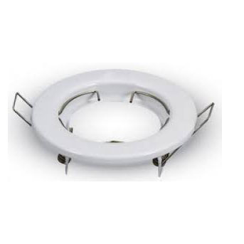 3584 - GU 10 მრგვალი აქსესუარი თეთრი ფერის 2ცალი/1 ყუთში  008344