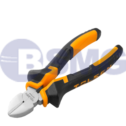 TOL4-10003 ბრტყელტუჩა მკვნეტარა მეტალის რეზინის სახელურით 160MM,6"   013731