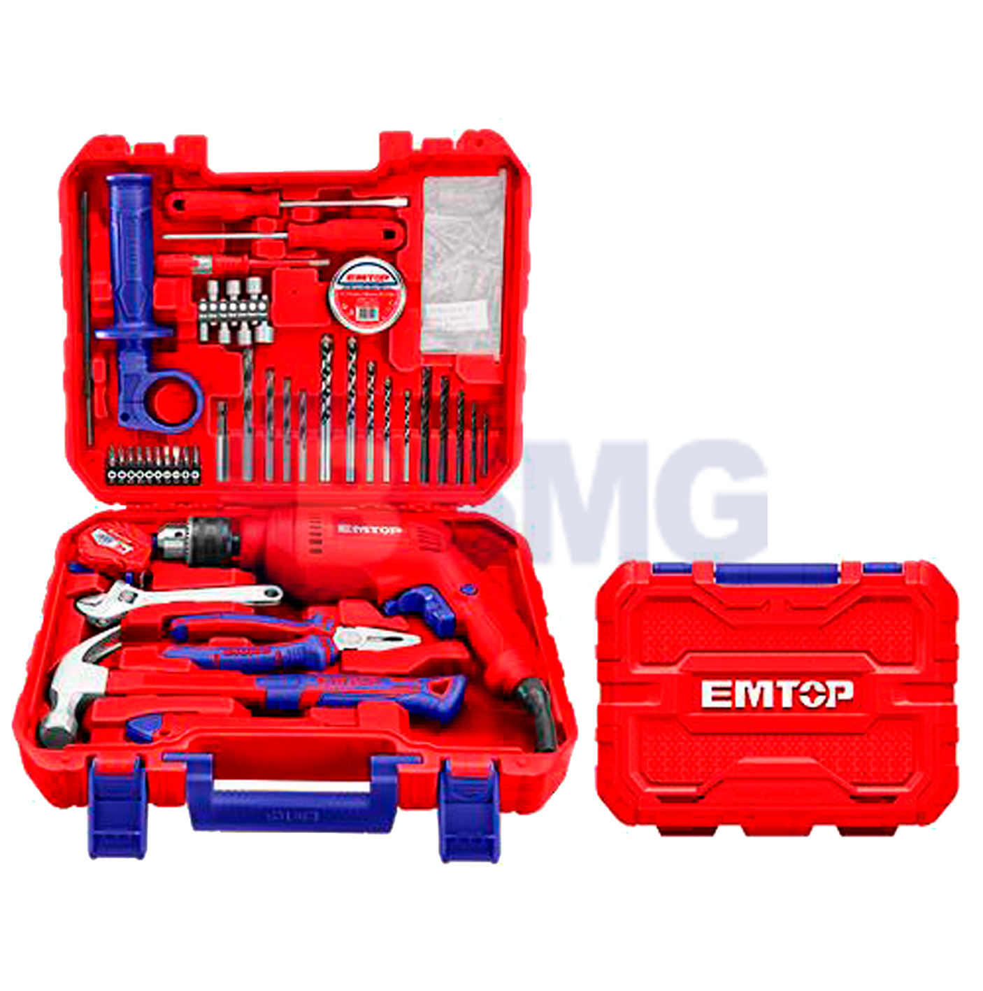 EMTOP ხრახნდამჭერი და აქსესუარები ნაკრ. 122ც 680ვტ EEDK12201  024388