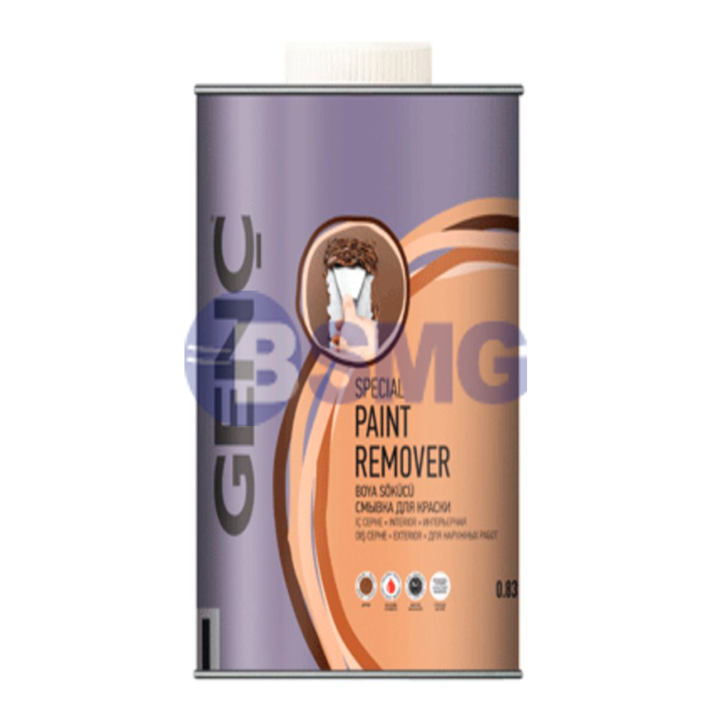 საღებავის მოსაცილებელი სითხე  0,83ლტ  BO100   021142