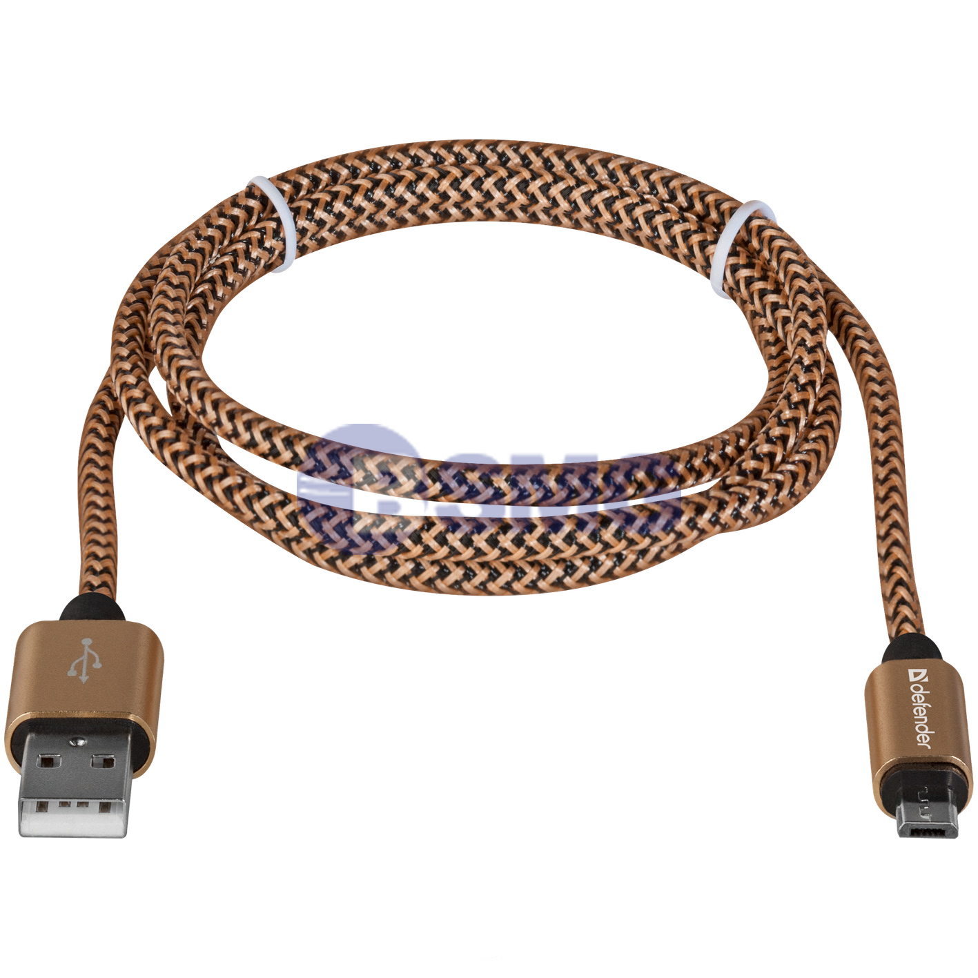 USB cable Defender USB08-03T PRO USB2.0 Golden, AM-MicroBM, 1m, 2.1A  023806