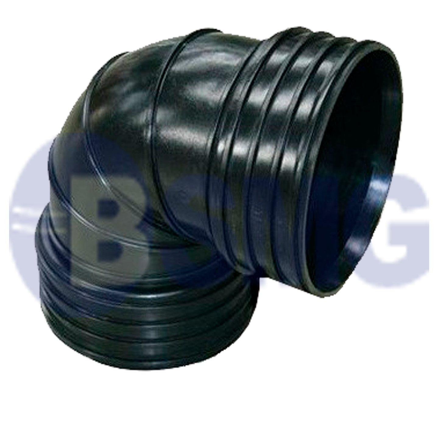 პლასტმასის გოფრირებული მუხლი 100მმ (90°) 014141