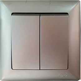 ჩამრთ M\D METAL ANTRACIT 2-ნი	  006764