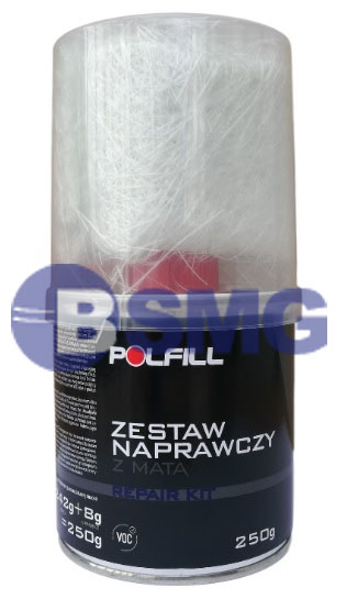 სარემონტო კომპ. 0.25kg წებო რეზინი Repair Kit Polfill  011547