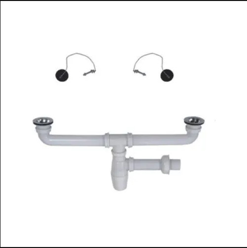 KETTLER-78881 სამზარეულოს სიფონი ორიანი 55cm-40-Ф70 თავით  022547