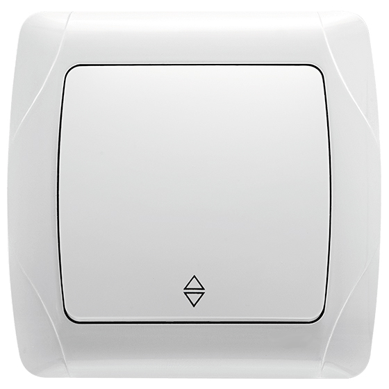 გადამრთველი VIKO CARMEN 1-ნი თეთრი რევერსით   004712