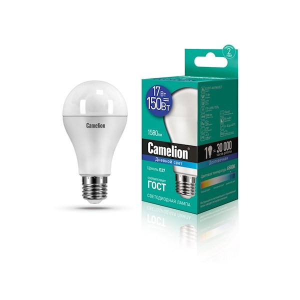 Camelion Led Lamp LED17-A65/865/E27 ნათურა ლედ განათებით ეკონომიური 17 ვატი   017568