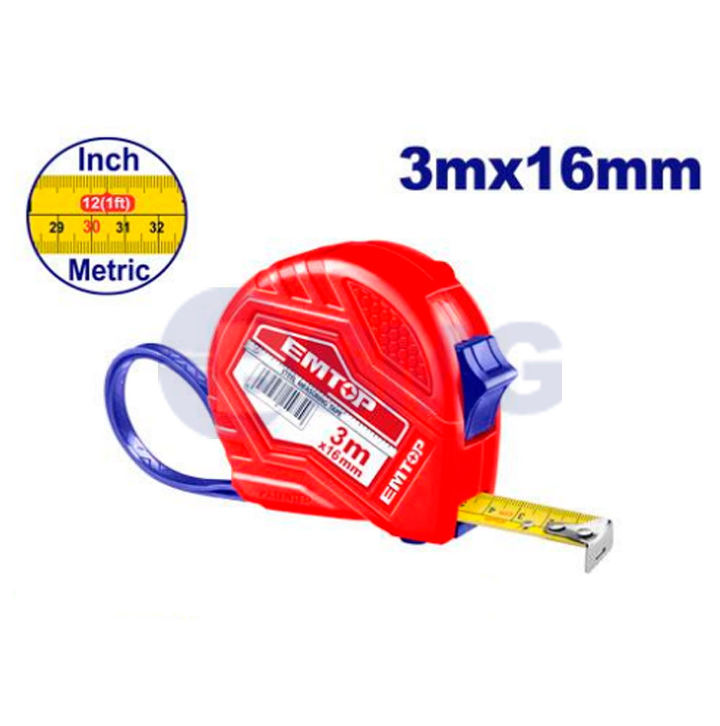 EMTOP საზომი რგოლი 16მმ 3მ EMTP13101  028006