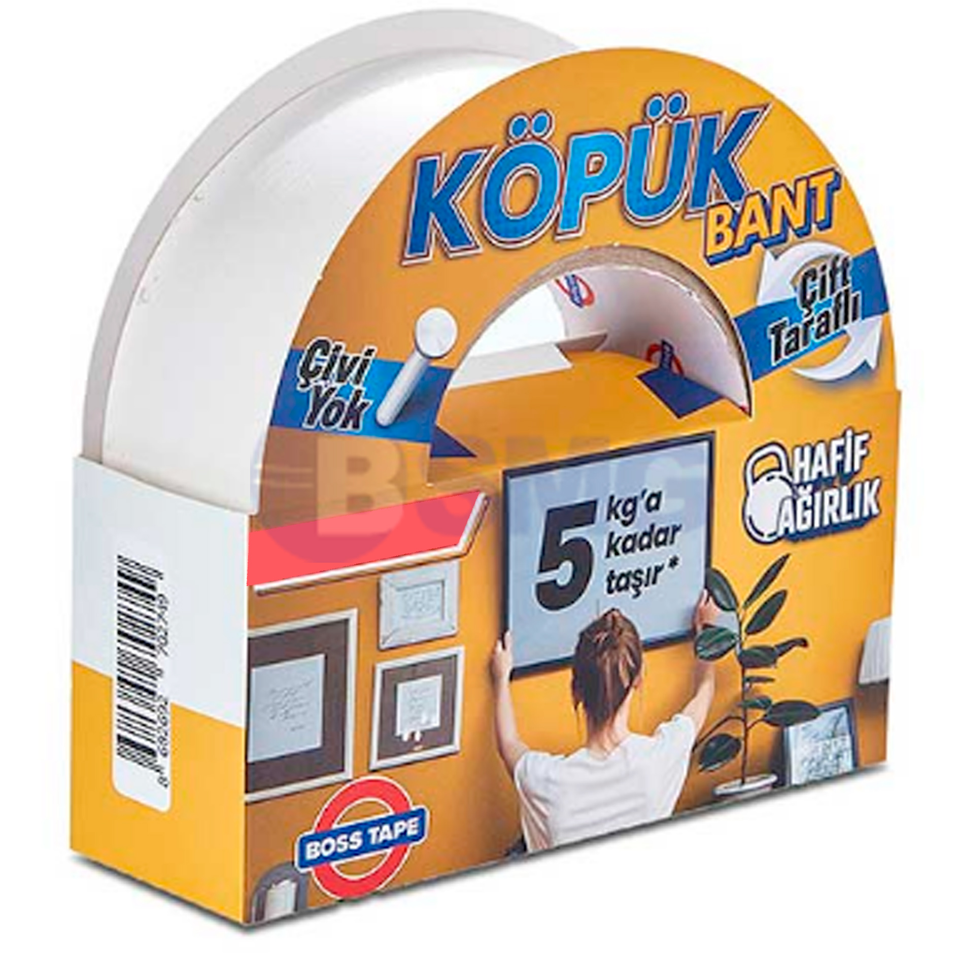 ორმხრივი სკოჩი ქაფოვან ფუძეზე 24მმ X 10მ (5კგ გამძლეობა)   026399