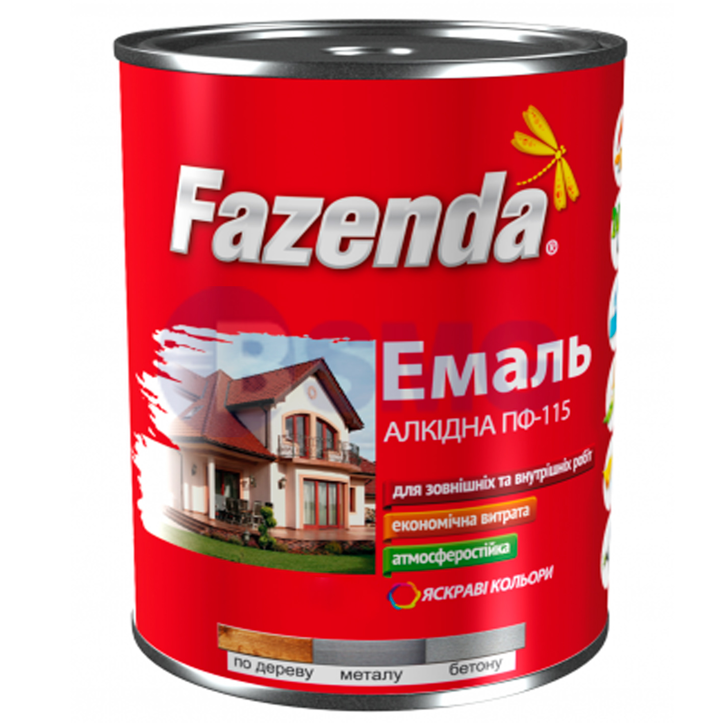 საღებავი ემალი PF-115 Fazenda ვიშნოვი 2.6 კგ     027866