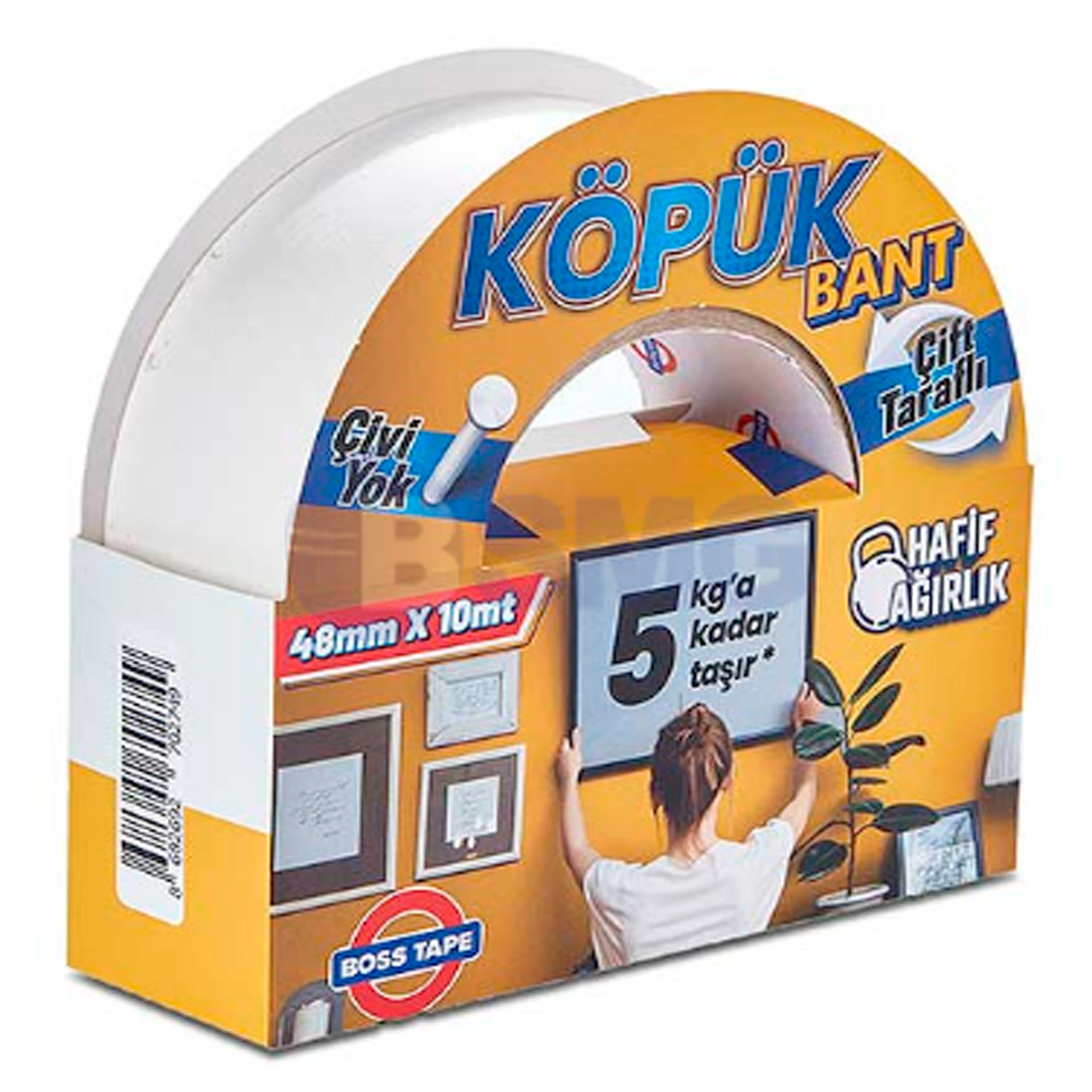 ორმხრივი სკოჩი ქაფოვან ფუძეზე 48მმ X 10მ (5კგ გამძლეობა)     026398