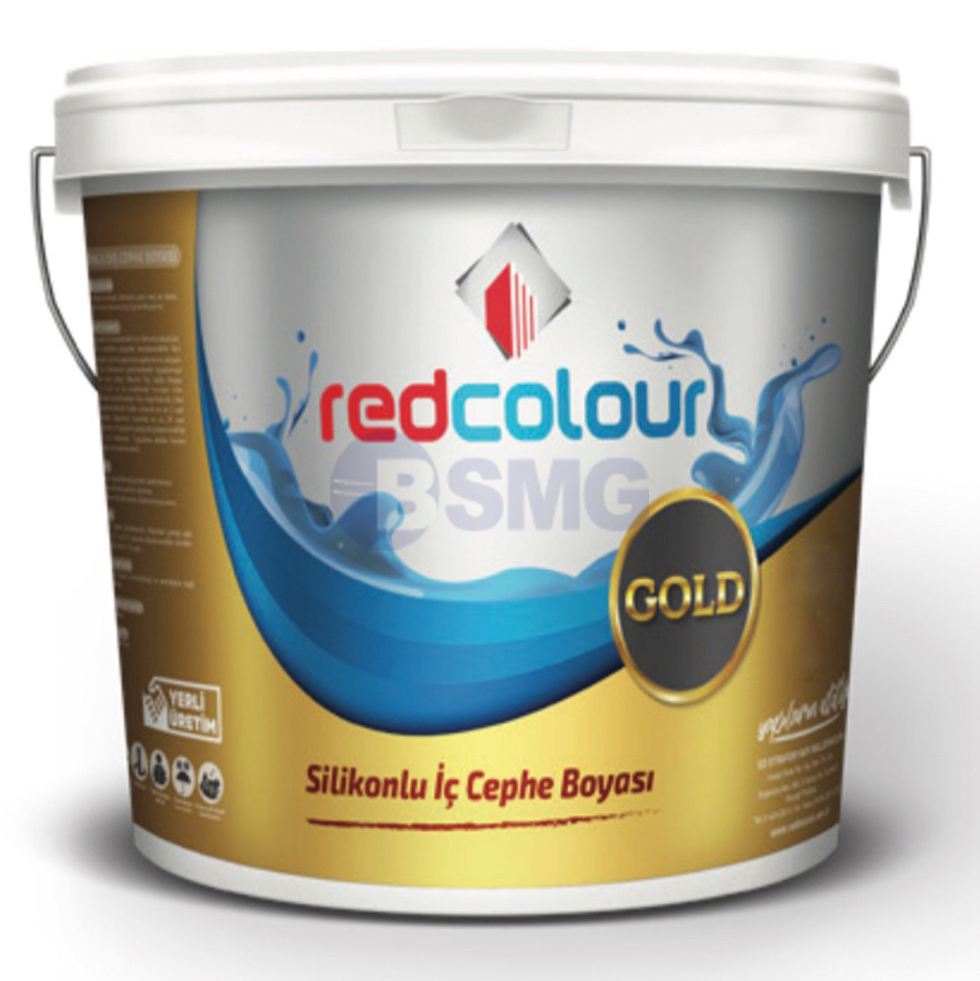 REDCOLOUR GOLD სილიკონის საღებავი შიდა ინტერიერის (თეთრი3,5 KG)  013818