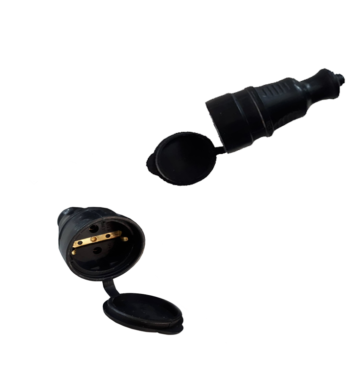 MK103 ელ როზეტი კაუჩუკის 1*16A   002099