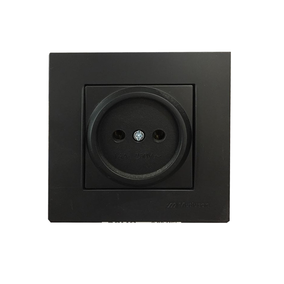 როზეტი შავი RITA SOC.OUTLET BLACK    008959