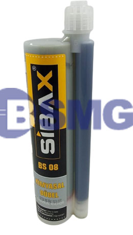 სილიკონი ორკომპონენტიანი BS08 SIBAX CHEMICL ANCHOR  345ML 640GR  1*20  016087