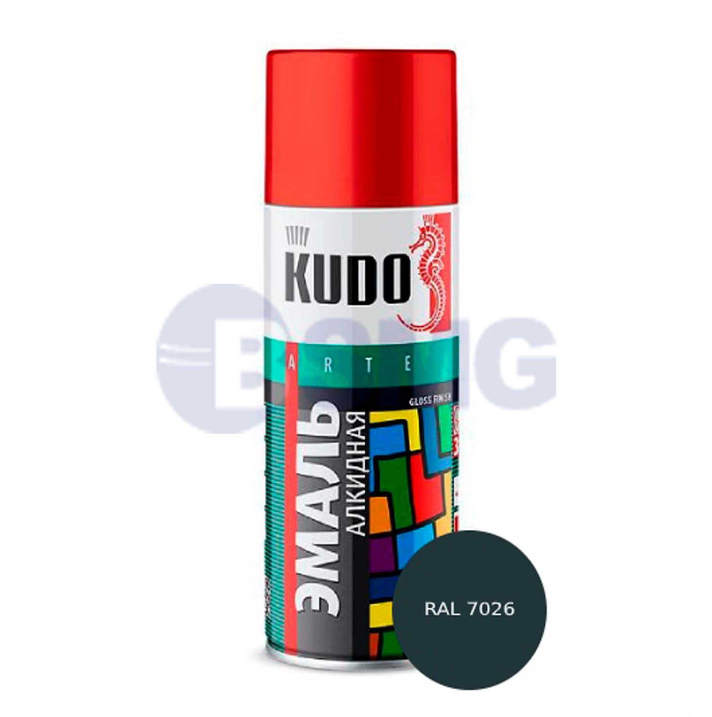 უნივერსალური ემალი მუქი-მუქი ნაცრისფერი, აეროზოლი (520 მლ)KU-10186  025049