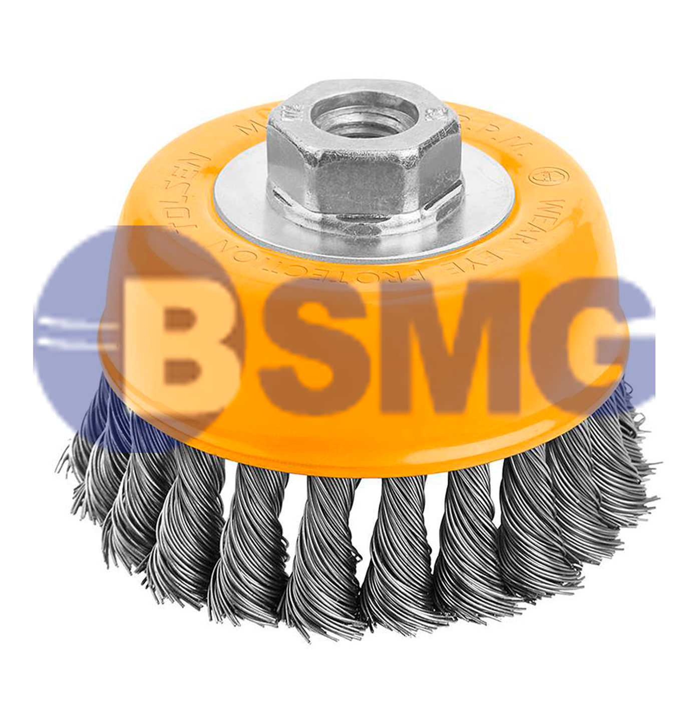 TOL723-77510 მეტალის საპრიალებელი ჯაგრისი (უხეში) 125MM   000836