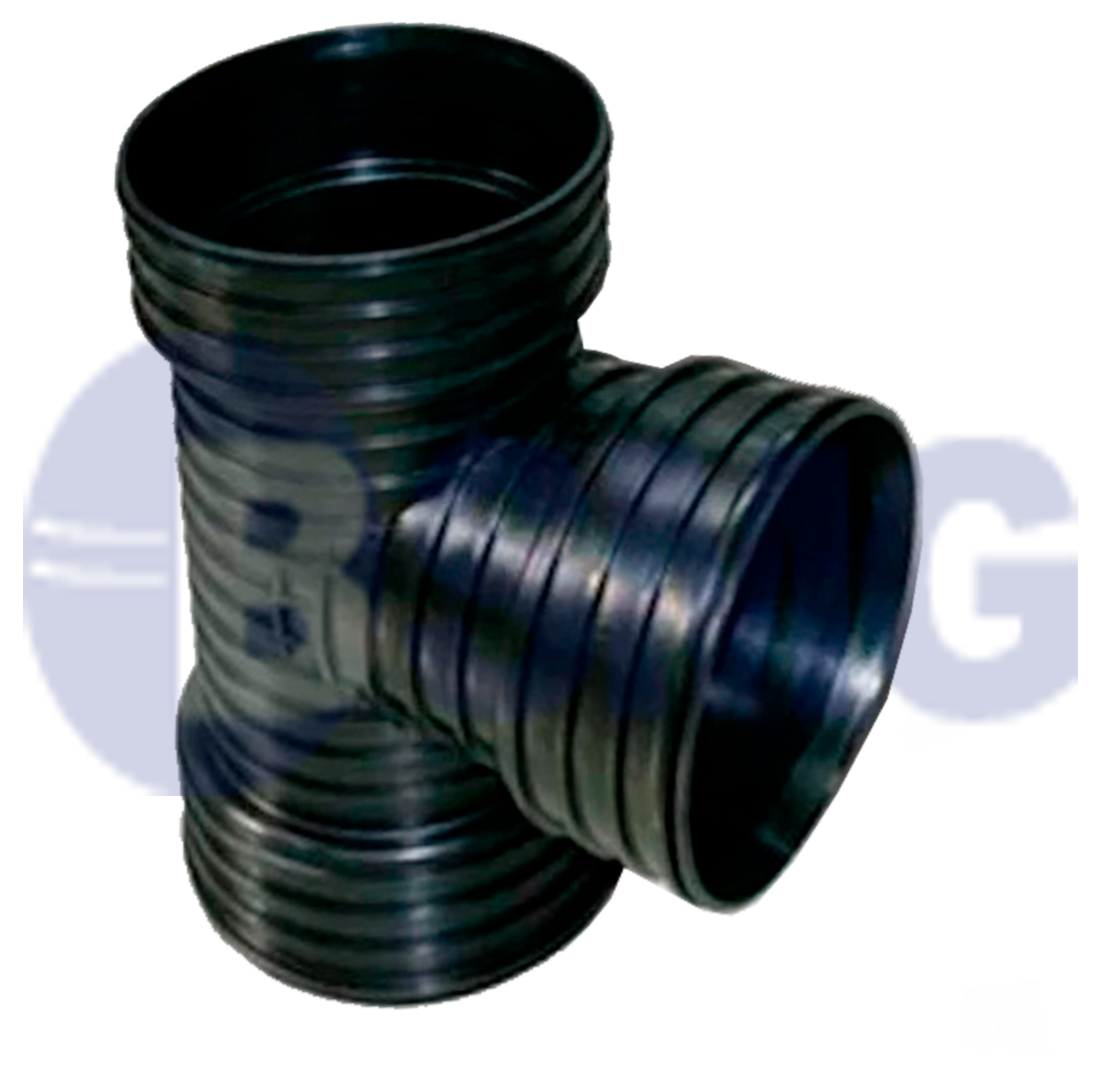 პლასტმასის გოფრირებული სამკაპი(T) 200 x 150 მმ (90°) 016707