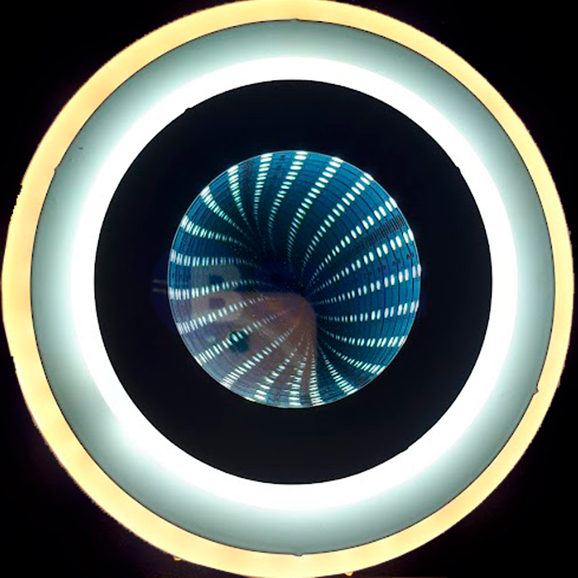 3811 QY-12 შუშის გალოგენი 3D A1133 160MM White+Warm      026435