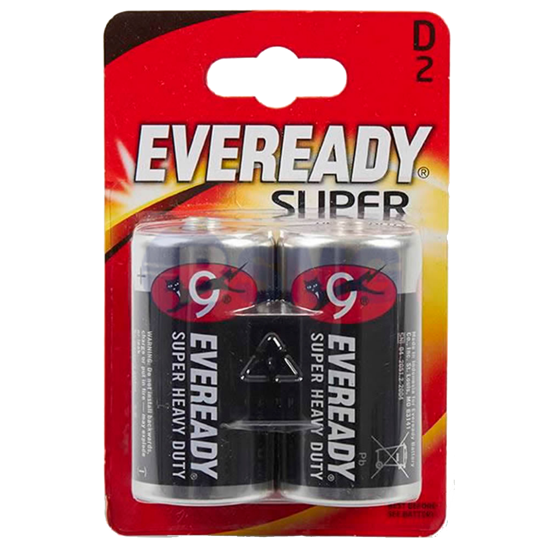 3613 Eveready Super D ელემენტი, 2ც შეკრა R20-FSB2 (637087)  024797