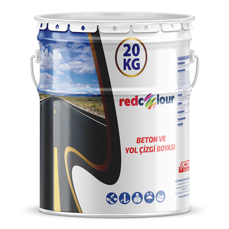 REDCOLOUR გზის საღებავი (ნაცრის ფერი20KG)  014364