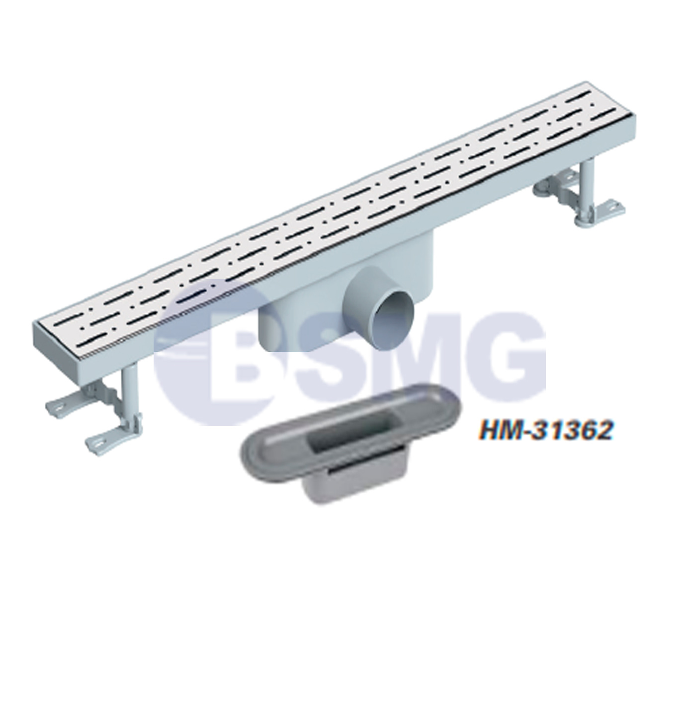 აბაზანის საკანალიზაციო არხი (გვერდითი)   (1)  50-60 CM /KLASİK SERİ LİNE ALÇAK SEVİYE Y.Ç. 50  60 CM 028744