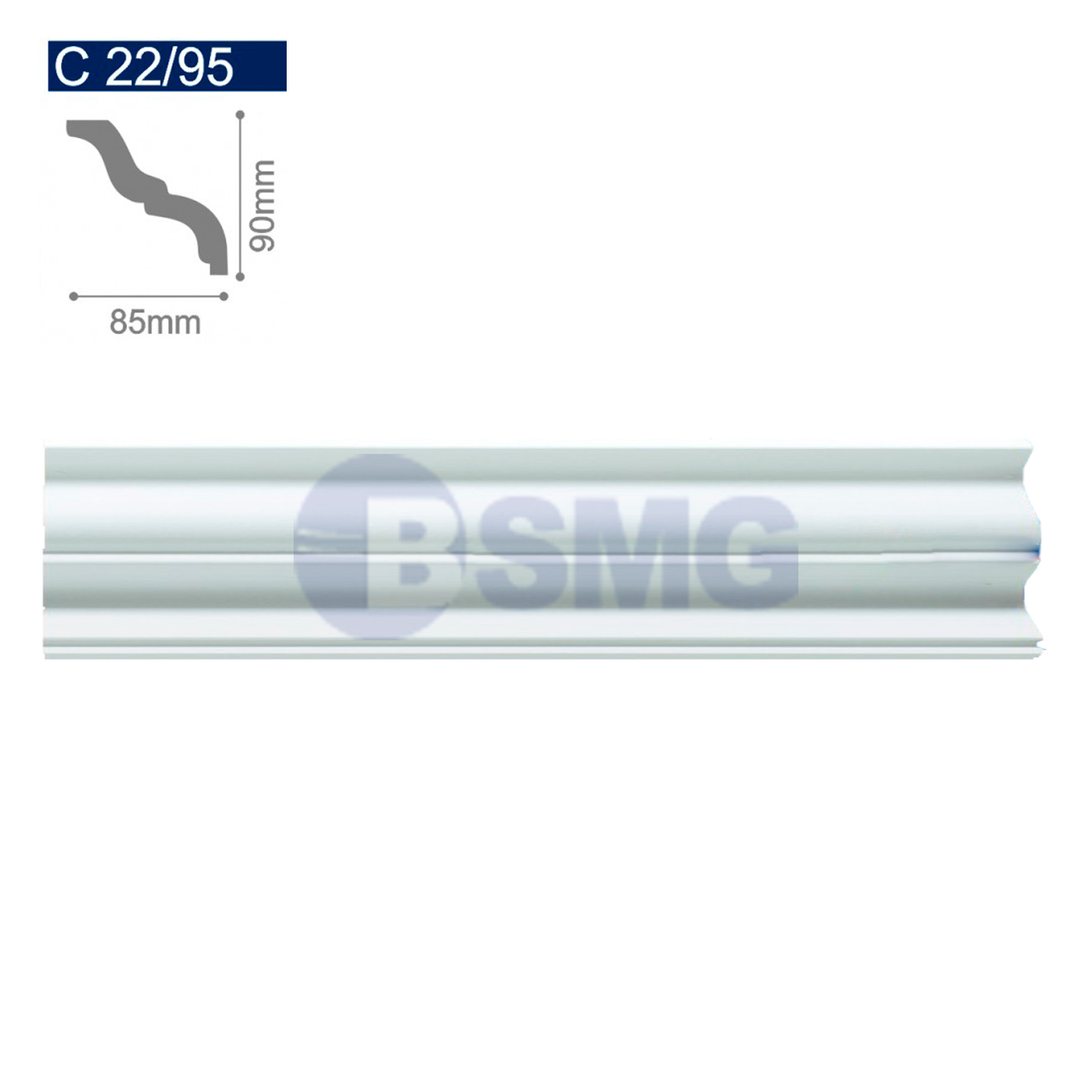 პენოპლასტის კარნიზი C28/45 (34მმ*34მმ*2მ)  023882