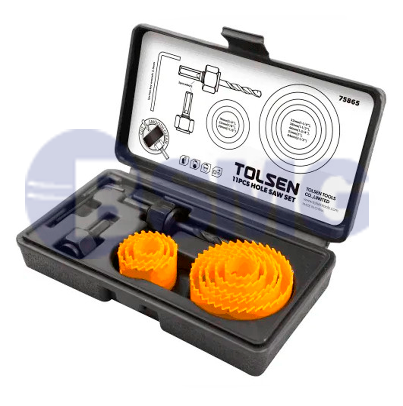 TOL517-75865 ელექტრო ბურღის საცვლელი პირი მეტალის 11ც.-იანი  006147