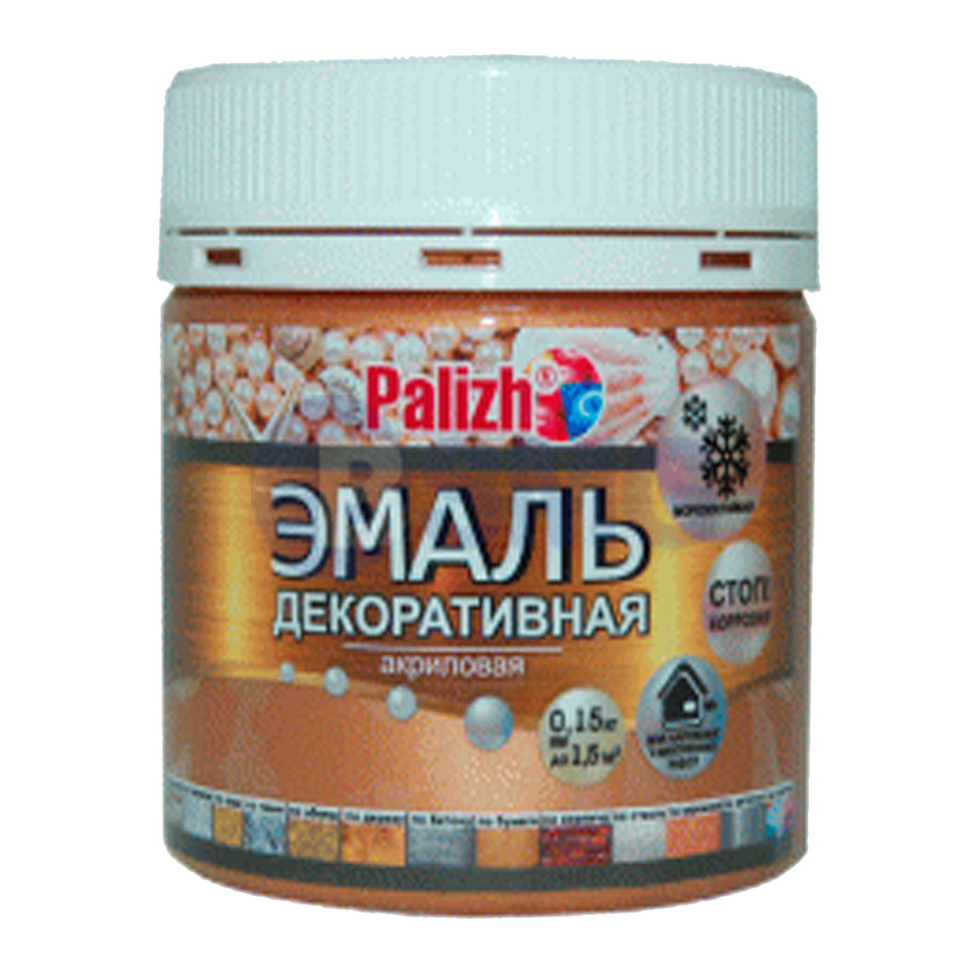 დეკორატიული ემალი, ჯიღჯიღა ოქრო 0,150 კგ   022317